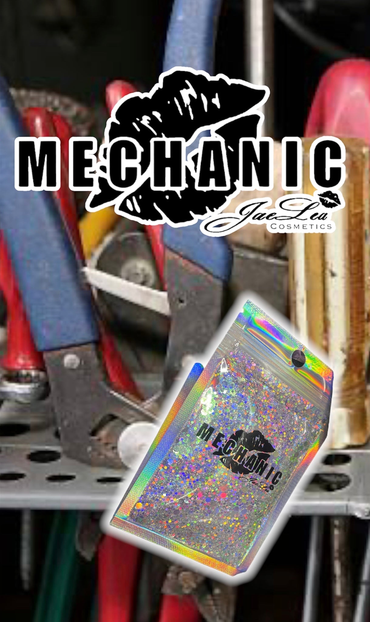 Mechanic holographic chunky body glitter