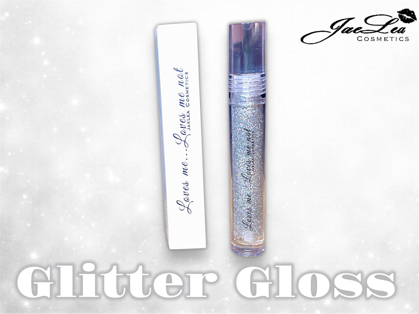 Loves me loves me not glitter  gloss