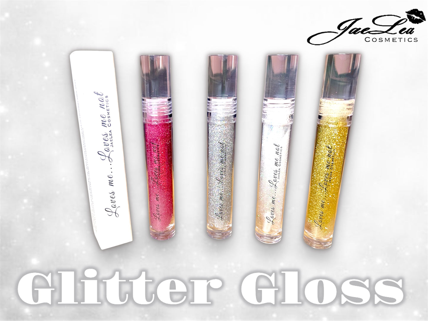 Loves me loves me not glitter  gloss