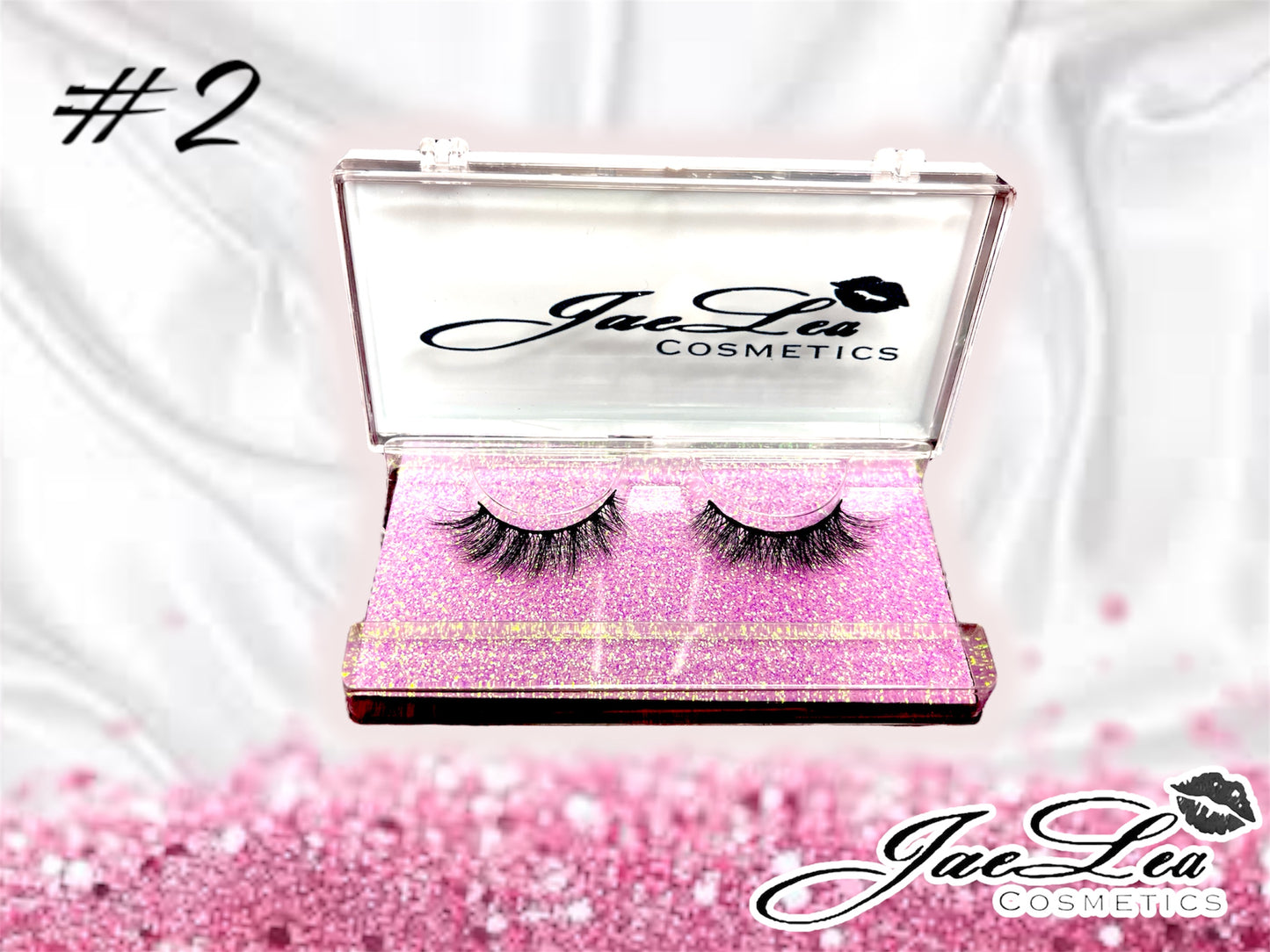 Faux Mink Glitter pink lashes