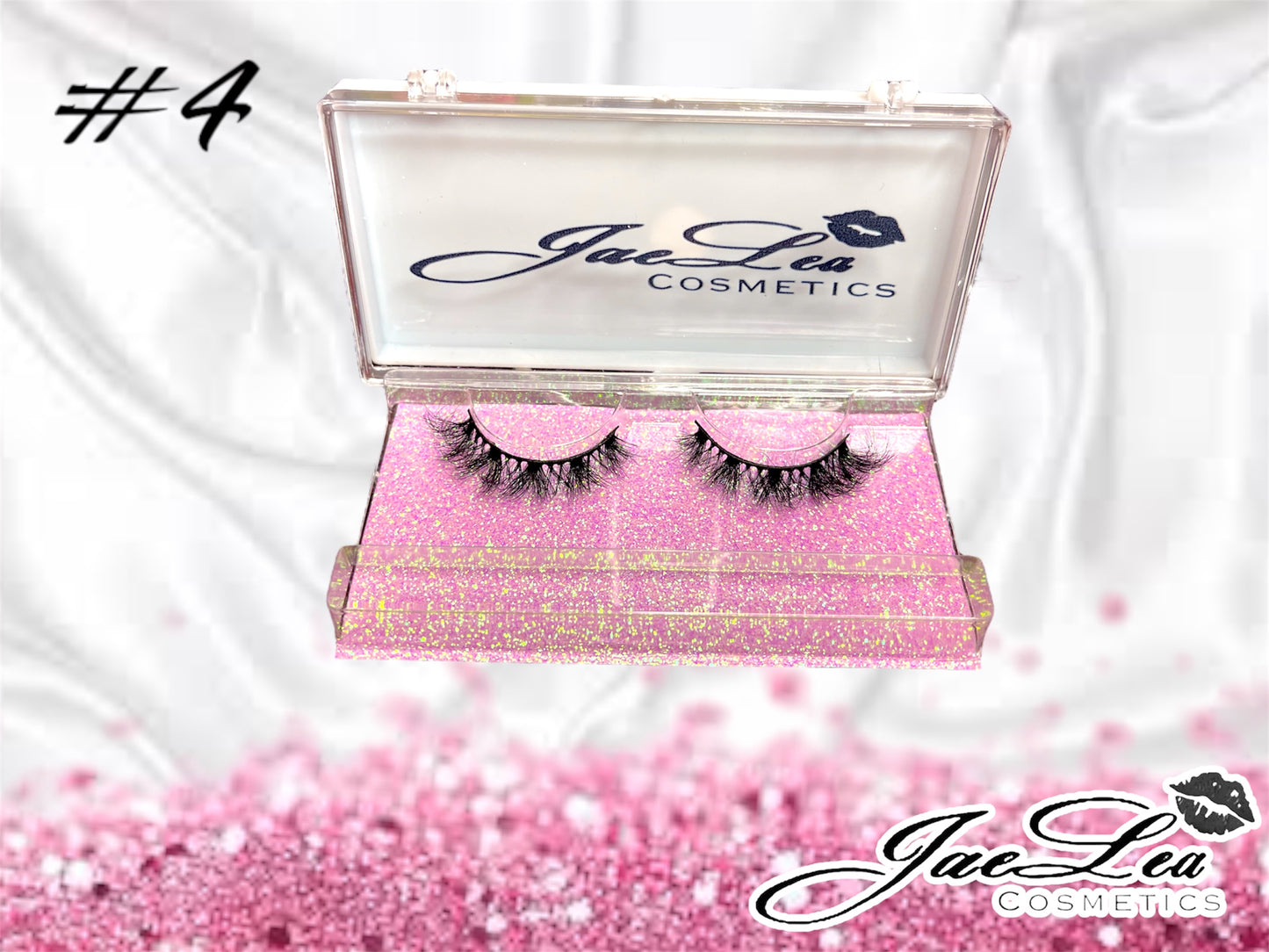 Faux Mink Glitter pink lashes