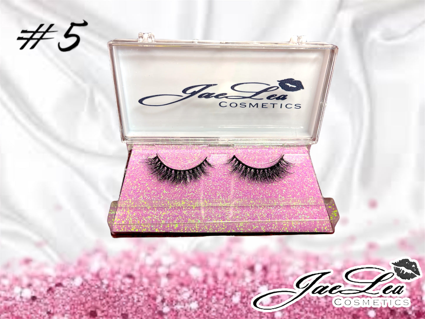 Faux Mink Glitter pink lashes