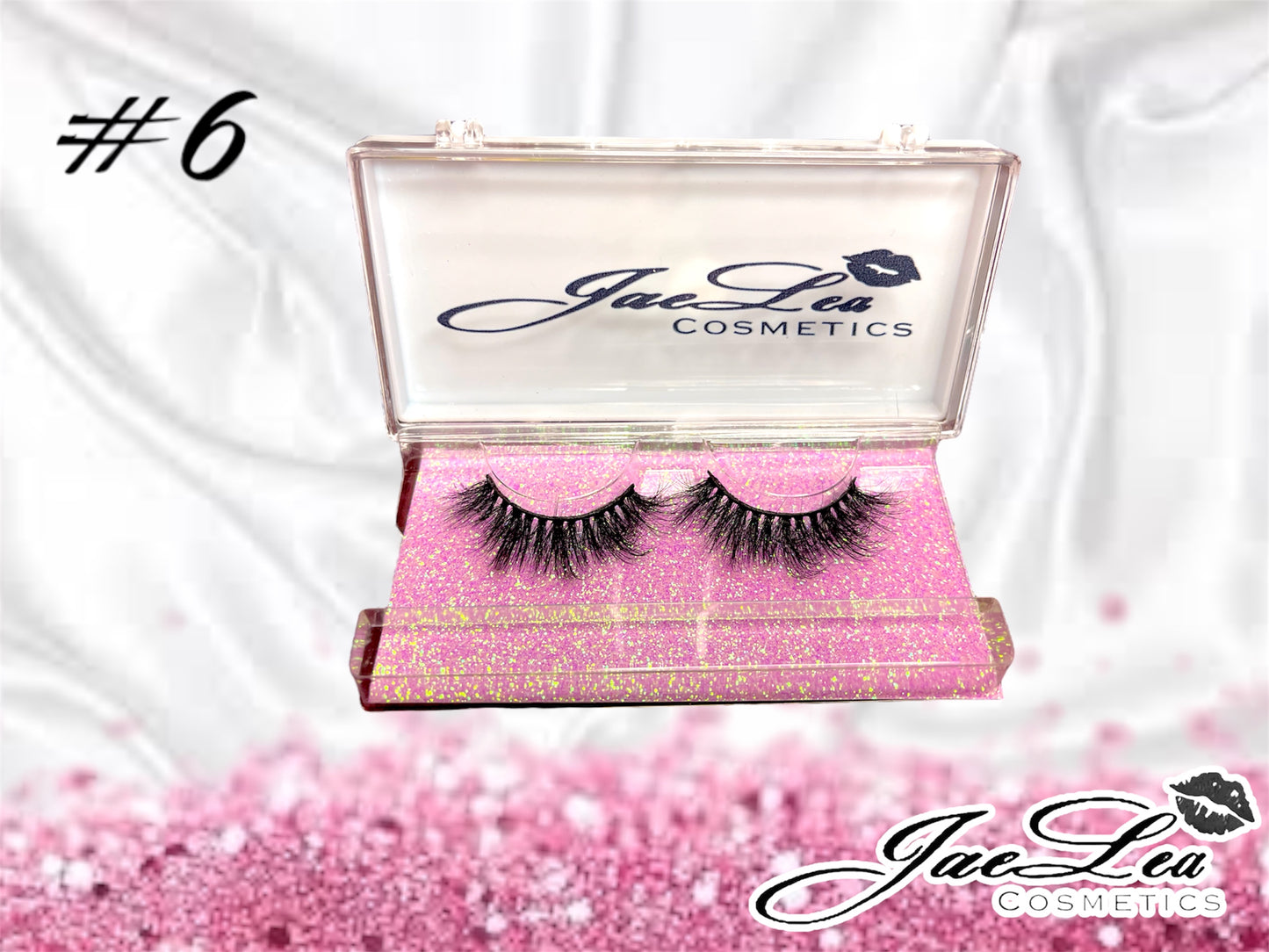 Faux Mink Glitter pink lashes