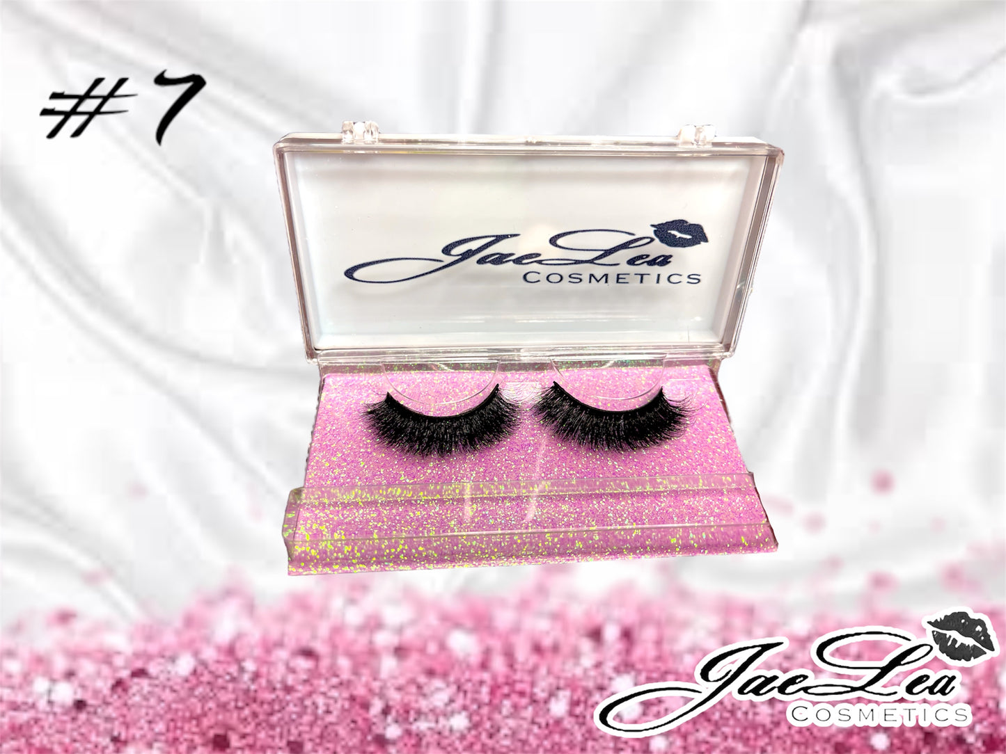 Faux Mink Glitter pink lashes