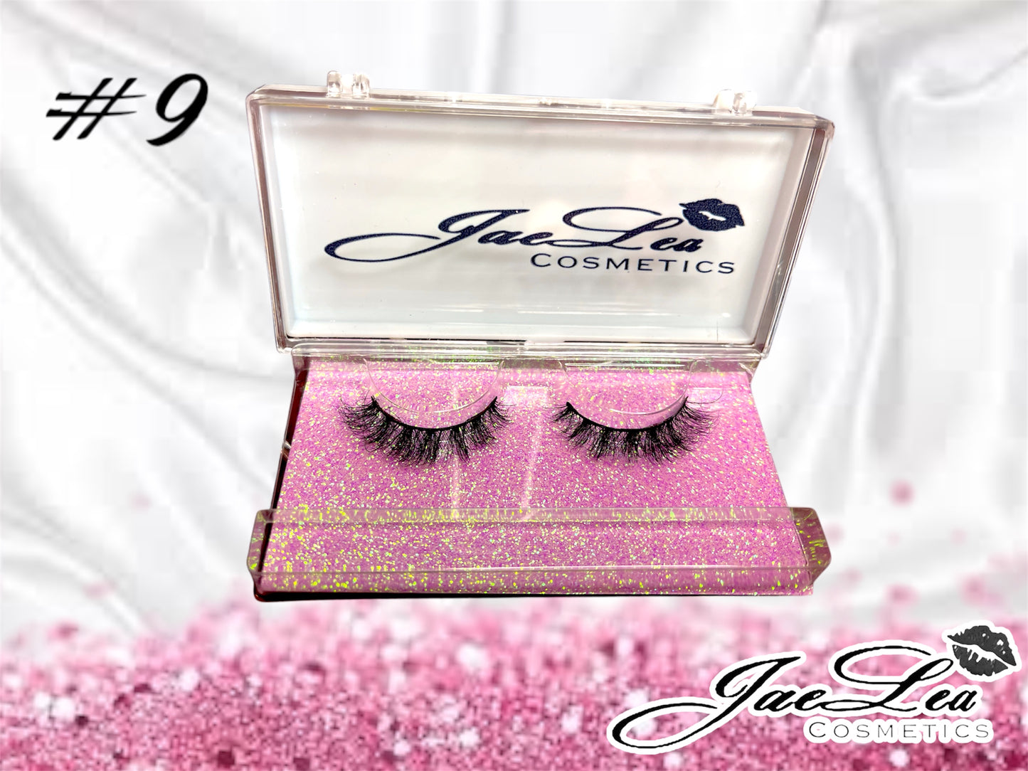 Faux Mink Glitter pink lashes