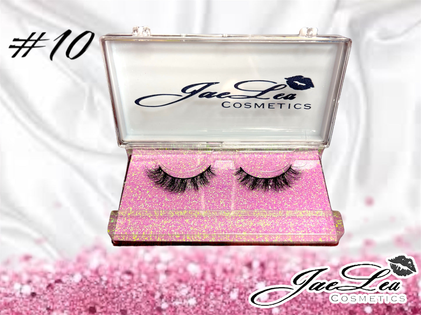 Faux Mink Glitter pink lashes