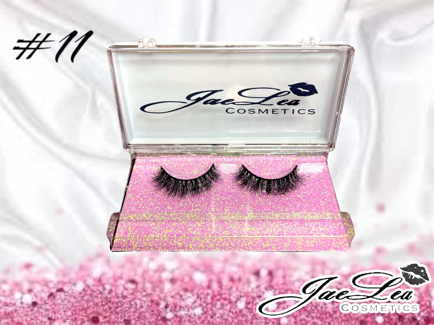 Faux Mink Glitter pink lashes