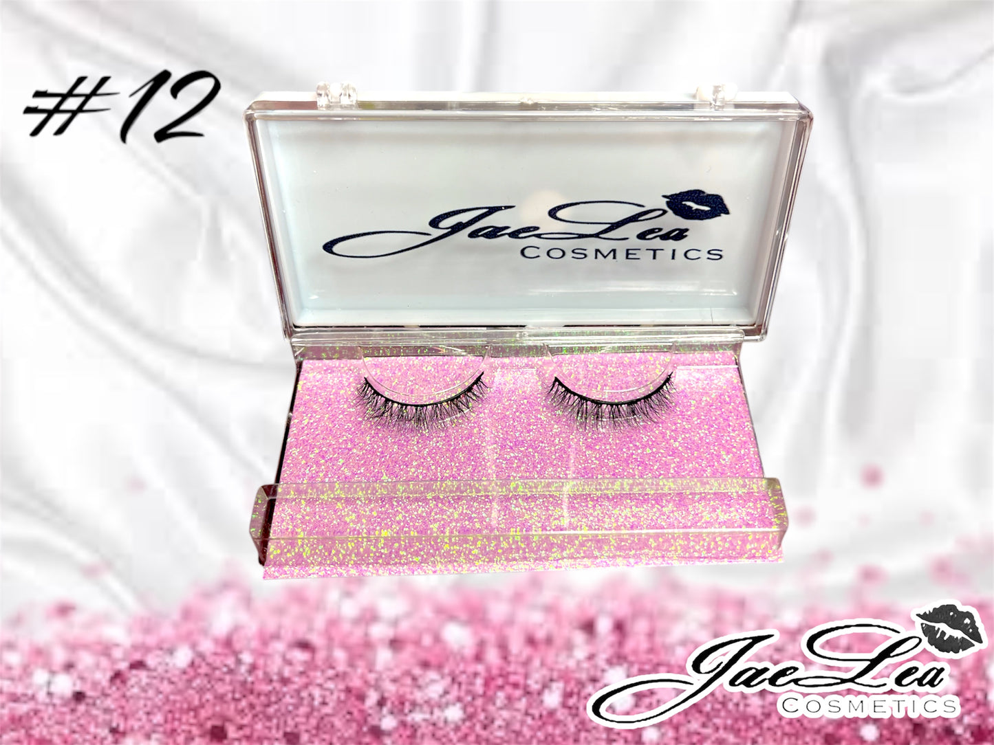 Faux Mink Glitter pink lashes