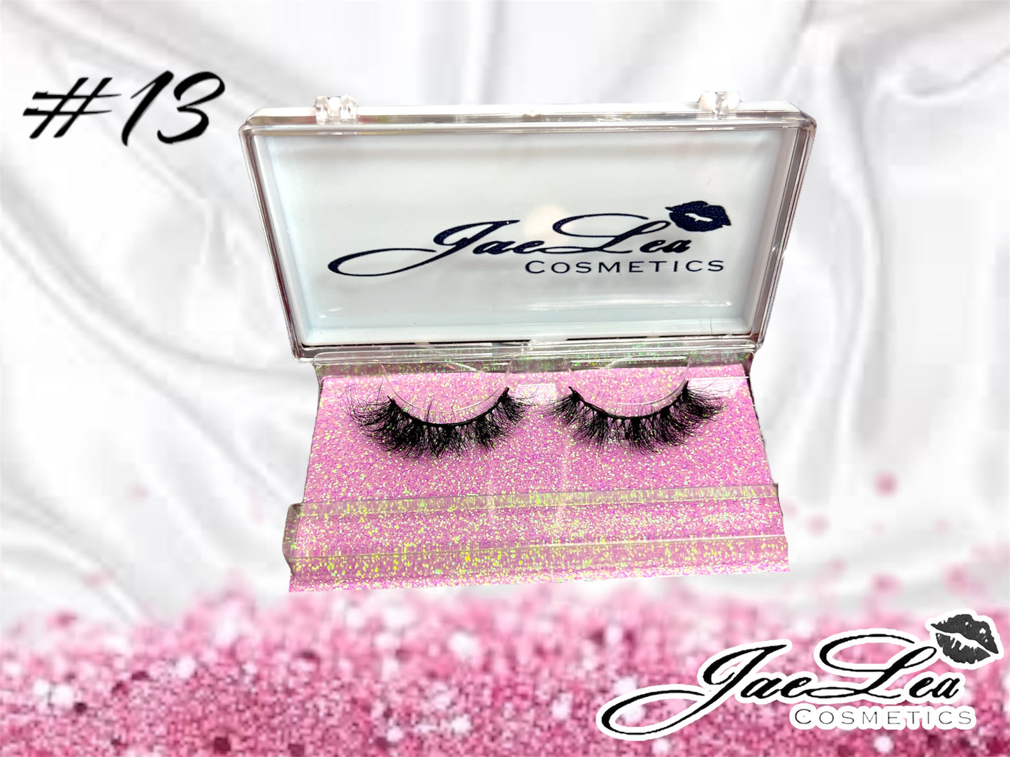 Faux Mink Glitter pink lashes