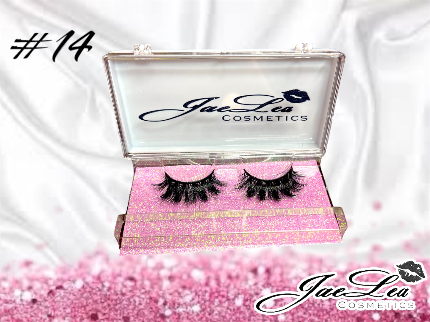 Faux Mink Glitter pink lashes