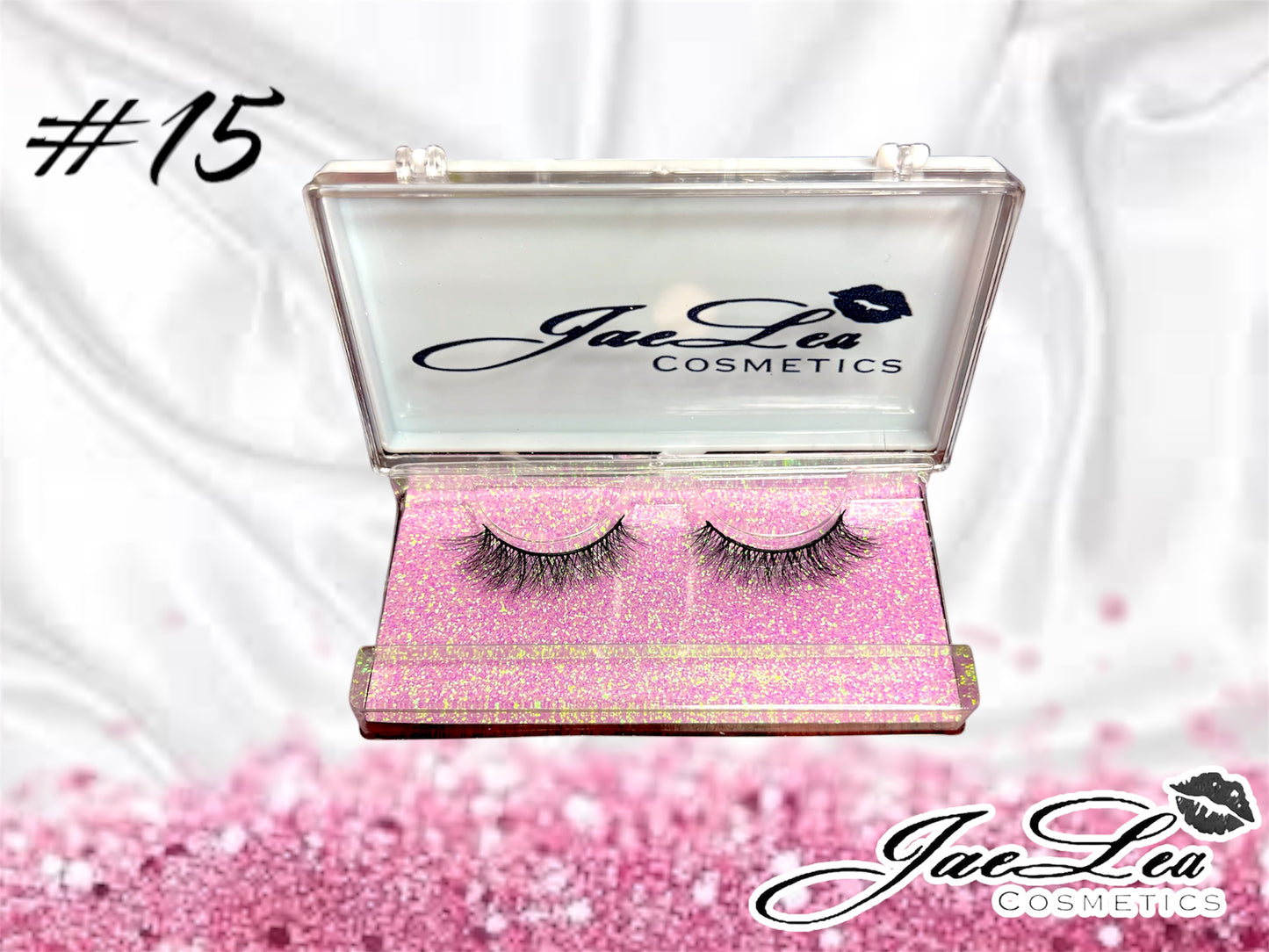 Faux Mink Glitter pink lashes