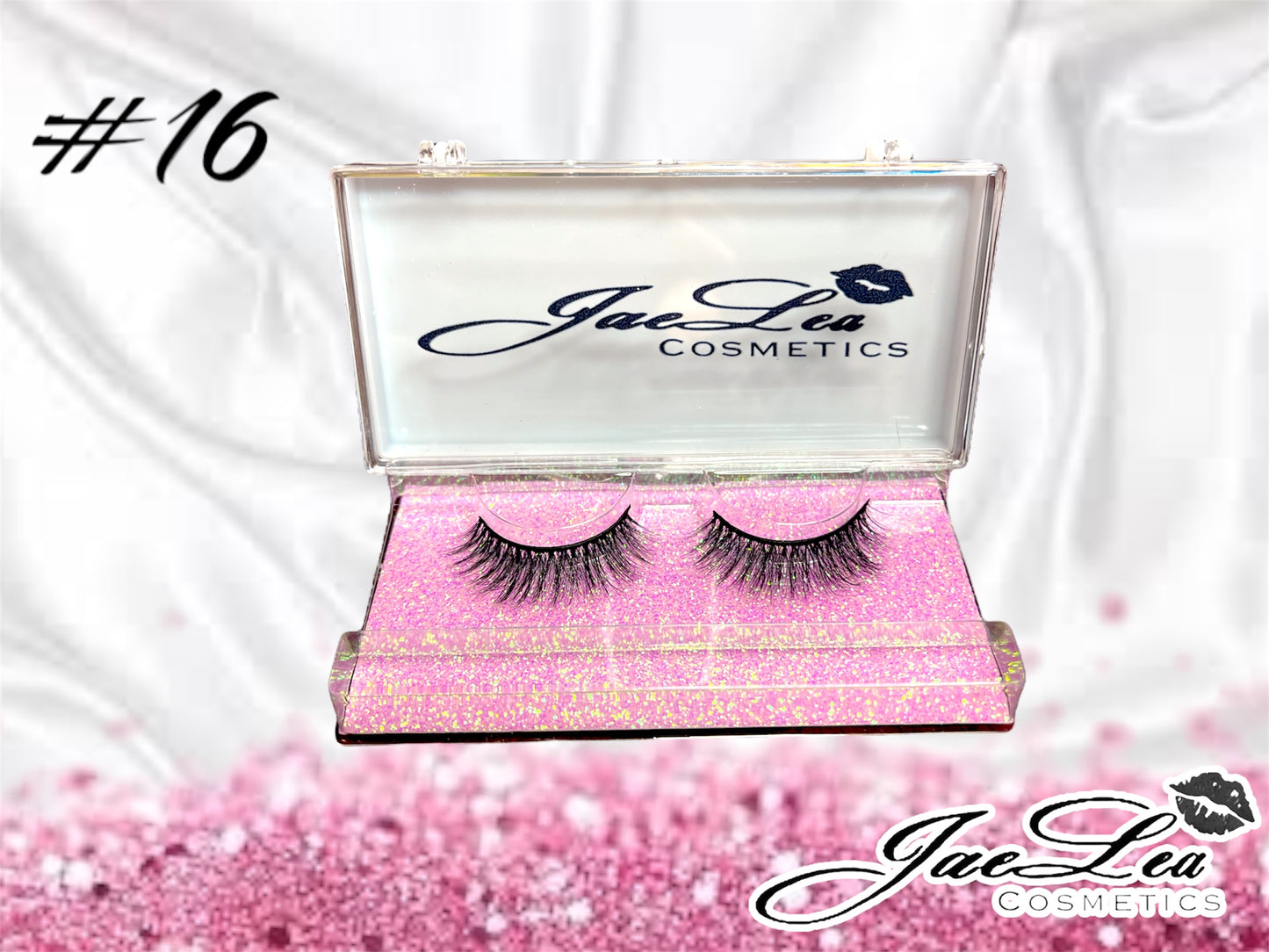 Faux Mink Glitter pink lashes