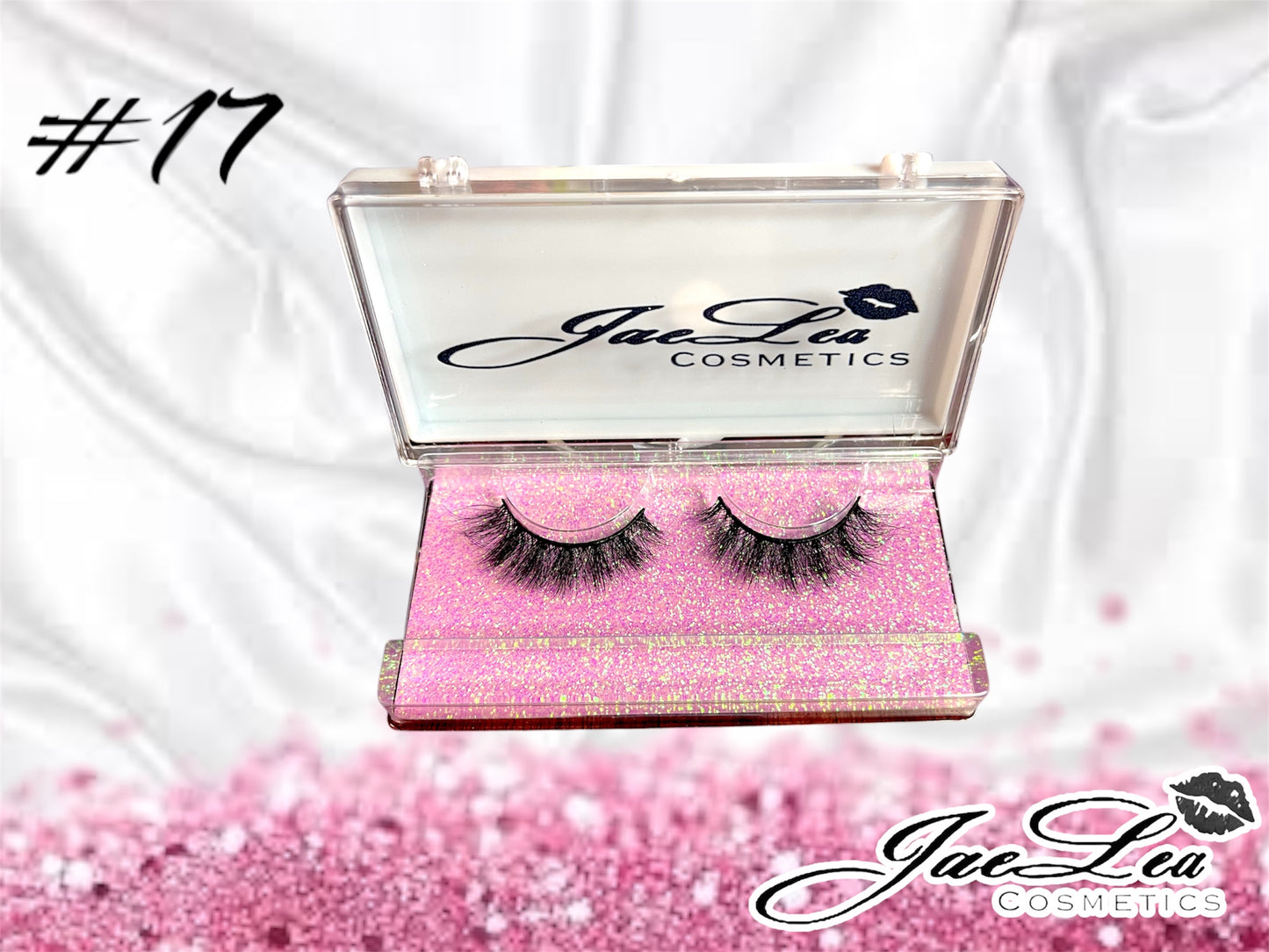 Faux Mink Glitter pink lashes