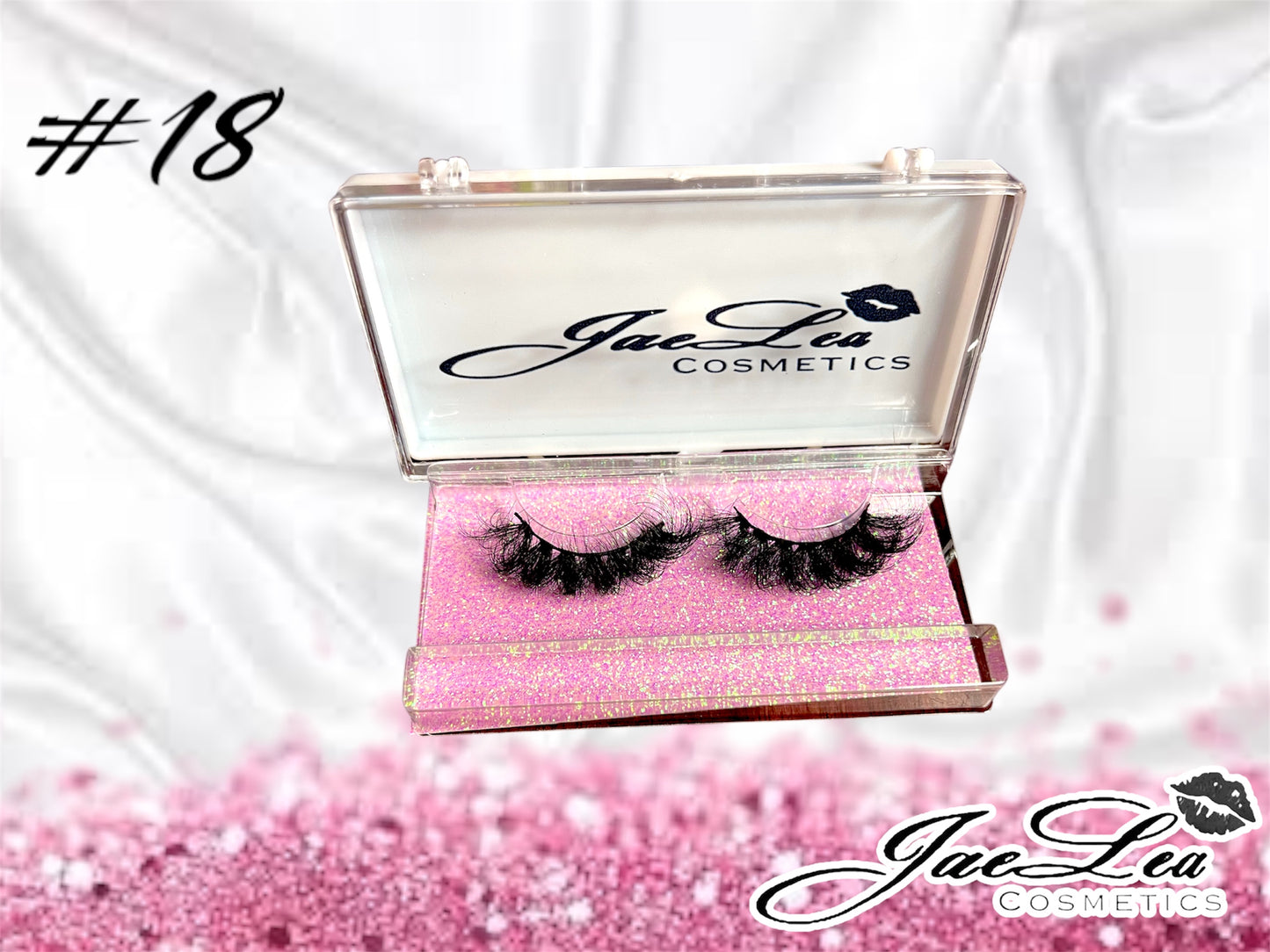 Faux Mink Glitter pink lashes