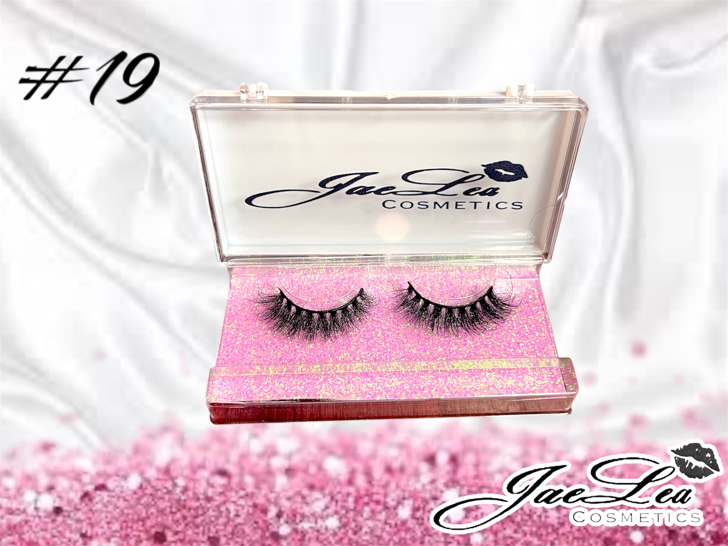 Faux Mink Glitter pink lashes