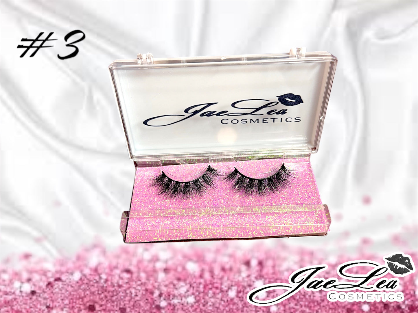 Faux Mink Glitter pink lashes