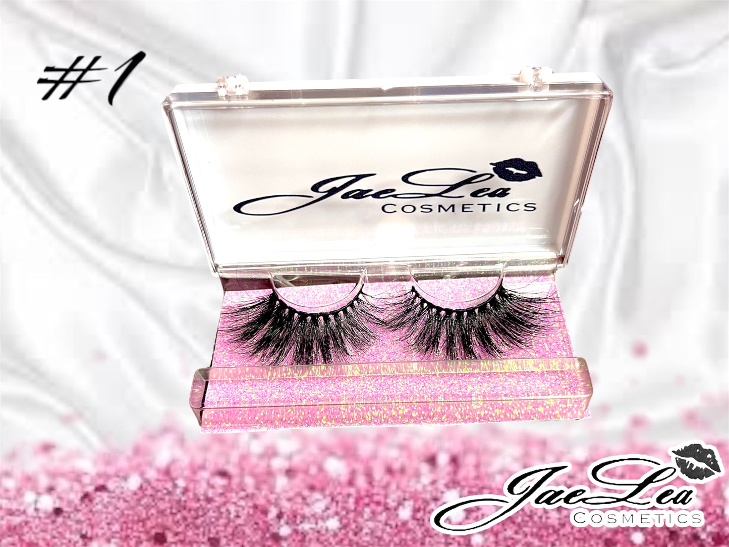 Faux Mink Glitter pink lashes