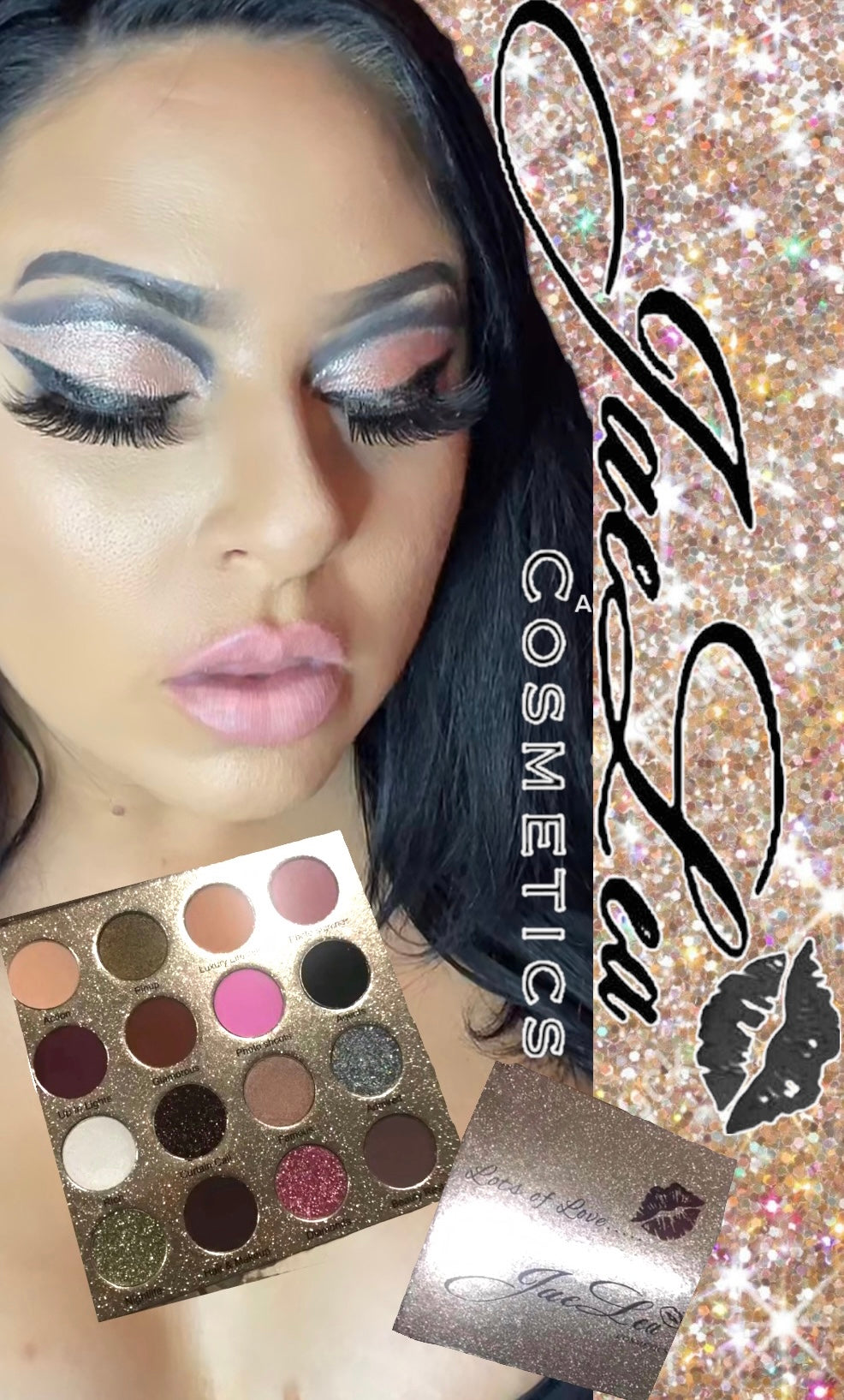 Jaelea cosmetics Lots of love eyeshadow palette