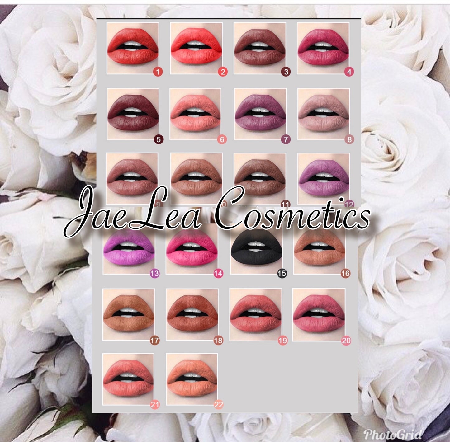 No 19 JaeLea Cosmetics long wear matte lipstick
