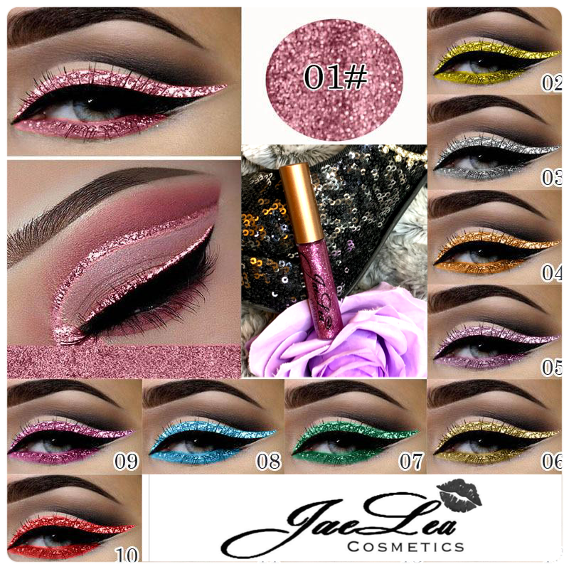 1 JaeLea Cosmetics Glitter eyeliner light pink (kinky)